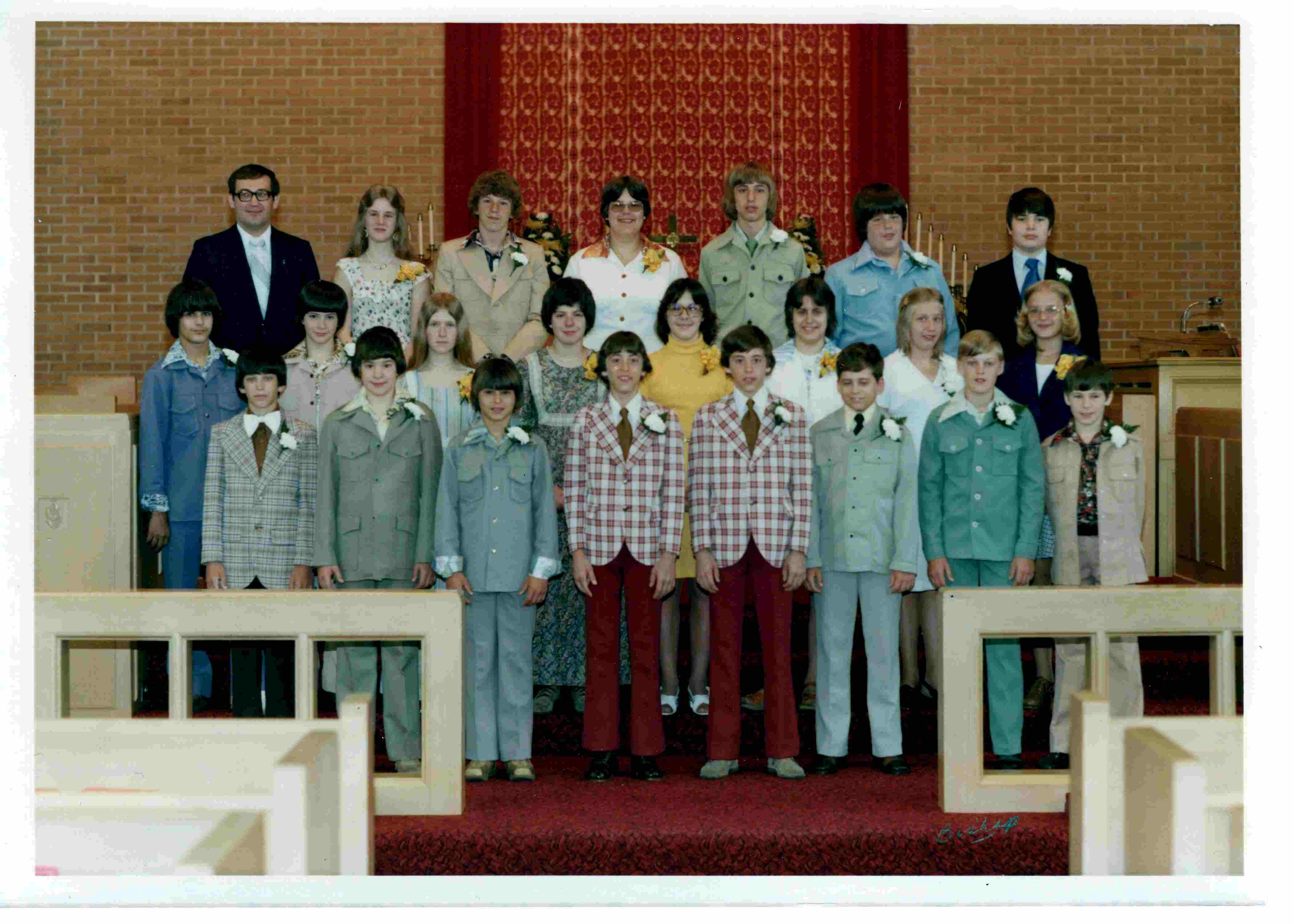 Confirmation class about 1975