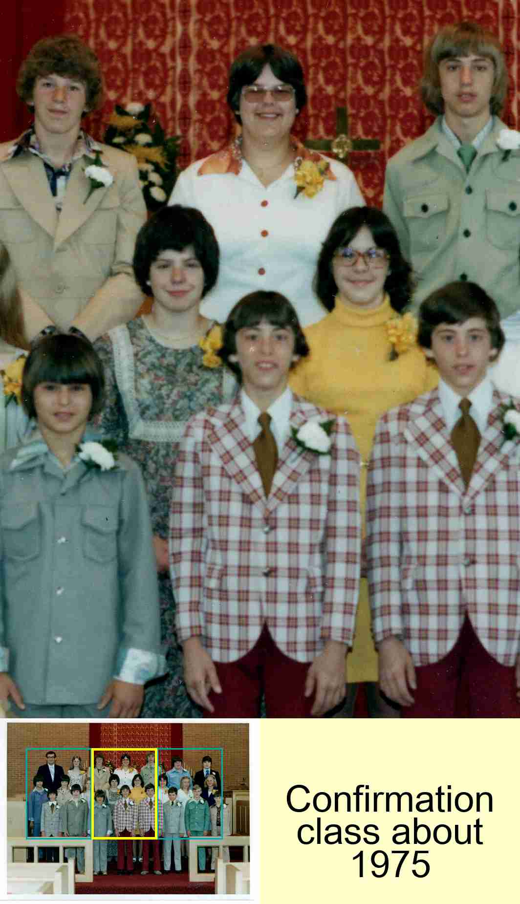 Confirmation class about 1975 : 2/3