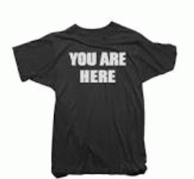 T-shirt: You are here