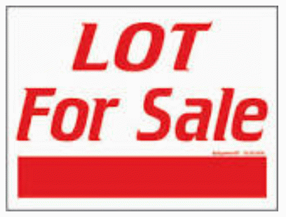 Sign: Lot to sell