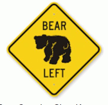 Sign: Bear left