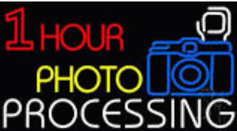 Sign: One hour photo processing