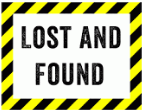 Sign: Lost and found